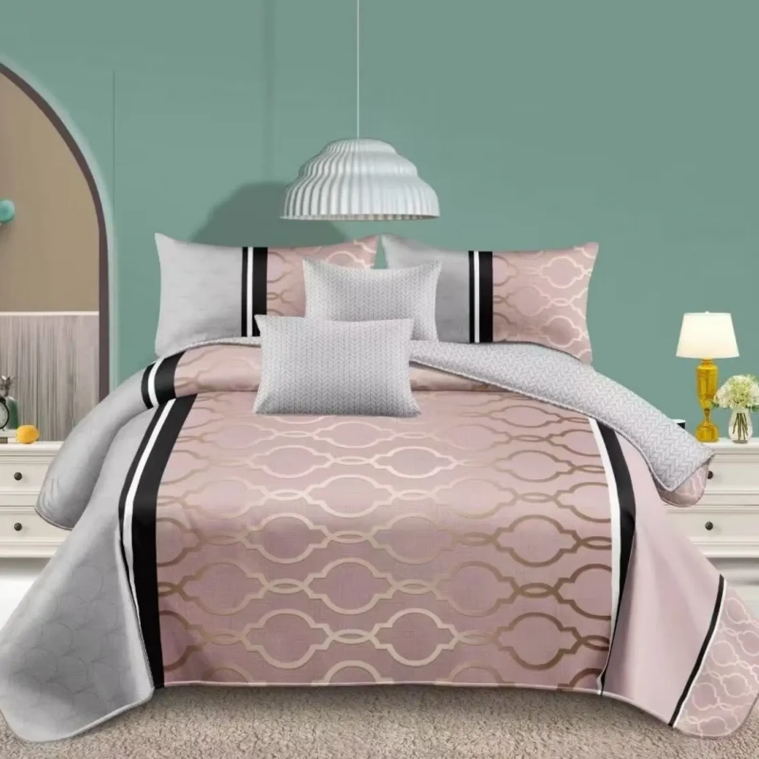 Σετ Σεντόνια 5 Τμχ Με Παπλωματοθήκη Υπέρδιπλη 220Χ240 PPA441