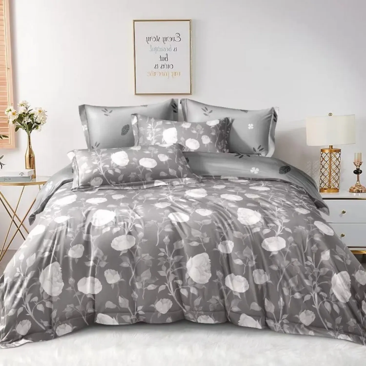 Σετ Σεντόνια 5 Τμχ Με Παπλωματοθήκη Υπέρδιπλη 220Χ240 PPA418