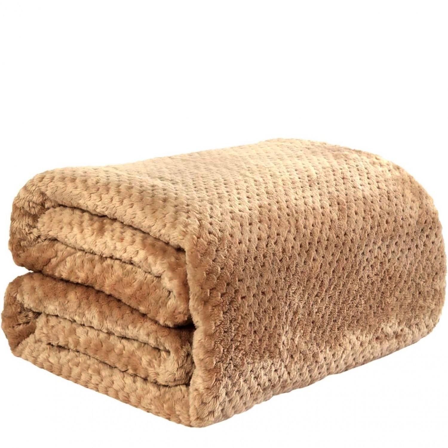 Υπέρδιπλη Κουβέρτα Fleece PopCorn 220x240 Μπέζ FL502 