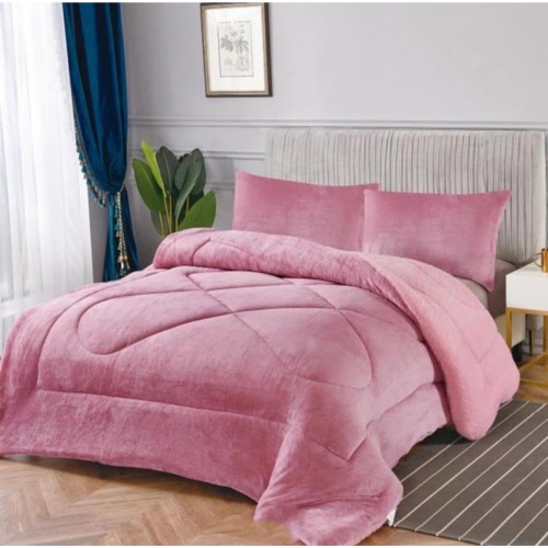 Ισοθερμικό Υπέρδιπλο Κουβερτοπάπλωμα Χοντρό Ρόζ 220x240cm 