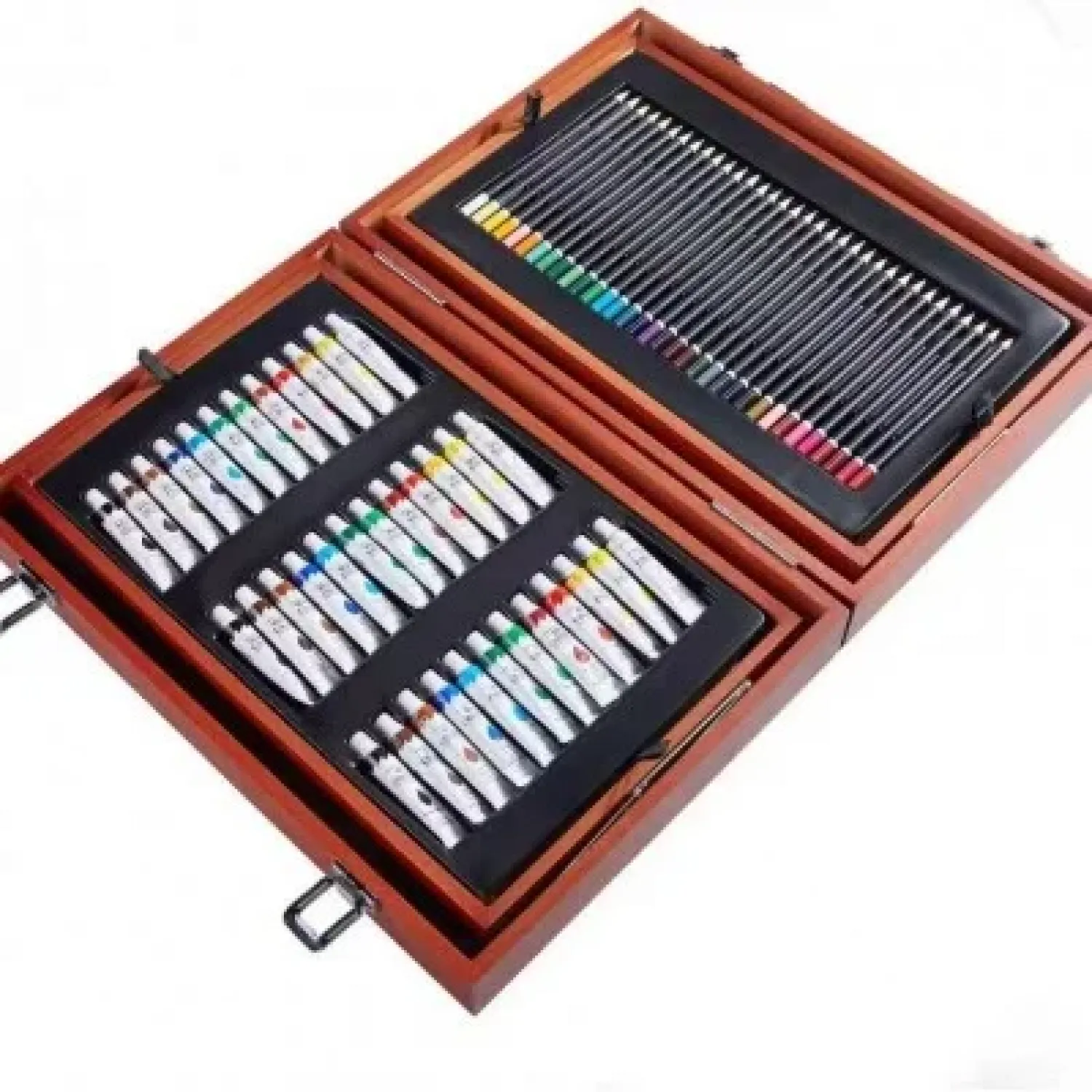 Σετ Ζωγραφικής 172 τμχ με Ξύλινο Βαλιτσάκι Μεταφοράς 45 Χ33Χ11cm/